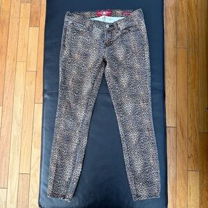 Lucky Brand Charlie Skinny Jeans Animal Print 6/28